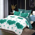 Lenjerie de pat bumbac finet – 6 piese, Model 16305 - imagine 2