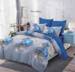 Lenjerie de pat bumbac finet – 6 piese, Model 16308 - imagine 2