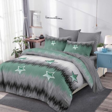 Lenjerie de pat bumbac finet – 6 piese, Model 16311 - imagine 2