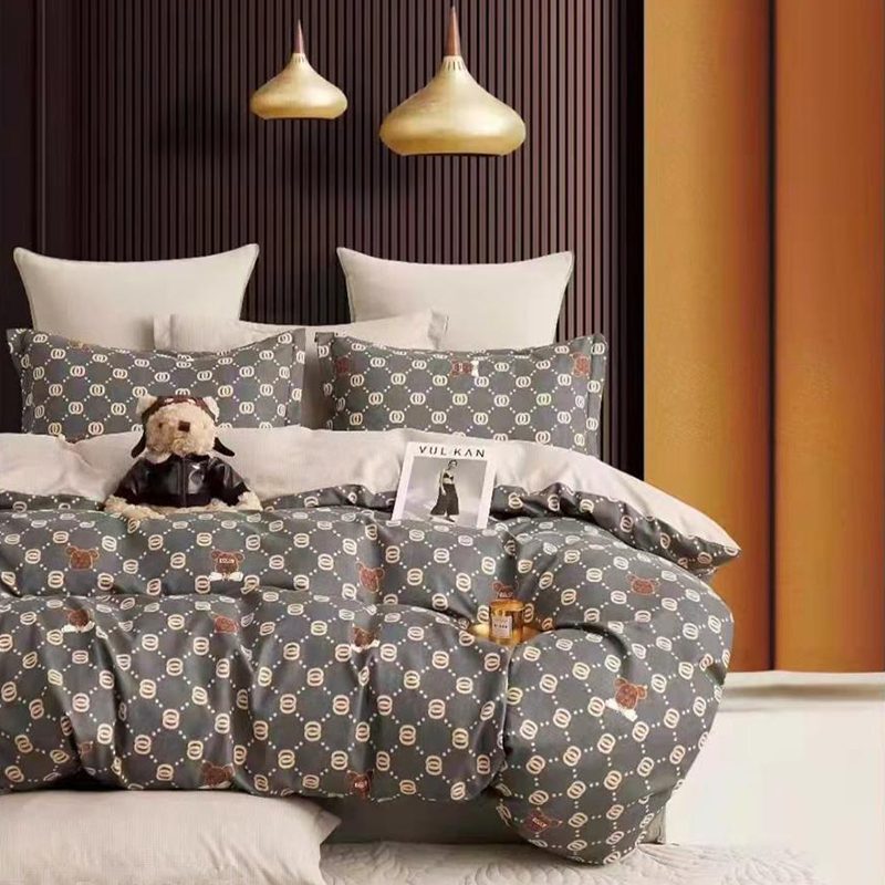 Lenjerie de pat bumbac finet – 6 piese, Model 17005 Lenjerie de pat bumbac finet – 6 piese, Model 17005