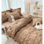 Lenjerie de pat bumbac finet creponat – 6 piese, Model 4981