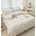 Lenjerie de pat bumbac finet creponat – 6 piese, Model 4982 - imagine 2