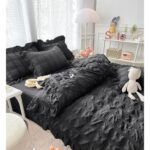 Lenjerie de pat bumbac finet creponat – 6 piese, Model 4985