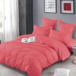 Lenjerie de pat bumbac finet creponat – 6 piese, Model 5066 - imagine 2