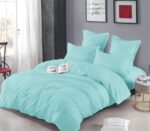 Lenjerie de pat bumbac finet creponat – 6 piese, Model 5071 - imagine 2