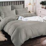 Lenjerie de pat bumbac finet creponat Premium – 6 piese, Model 13283