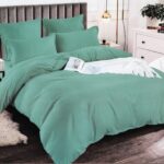 Lenjerie de pat bumbac finet creponat Premium – 6 piese, Model 13284