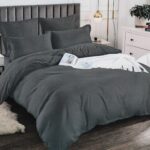 Lenjerie de pat bumbac finet creponat Premium – 6 piese, Model 13287