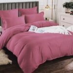 Lenjerie de pat bumbac finet creponat Premium – 6 piese, Model 13294