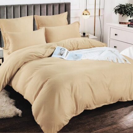 Lenjerie de pat bumbac finet creponat Premium – 6 piese, Model 13295