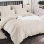 Lenjerie de pat bumbac finet creponat Premium – 6 piese, Model 13297