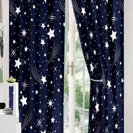 Lenjerie de pat bumbac finet cu elastic – 6 piese + 2 Draperii, Model 13912