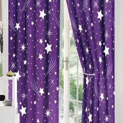 Lenjerie de pat bumbac finet cu elastic – 6 piese + 2 Draperii, Model 13913