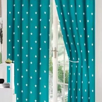 Lenjerie de pat bumbac finet cu elastic – 6 piese + 2 Draperii, Model 13922