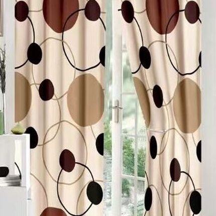 Lenjerie de pat bumbac finet cu elastic – 6 piese + 2 Draperii, Model 13924