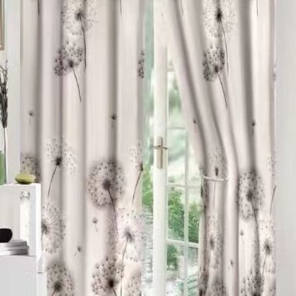 Lenjerie de pat bumbac finet cu elastic – 6 piese + 2 Draperii, Model 13928