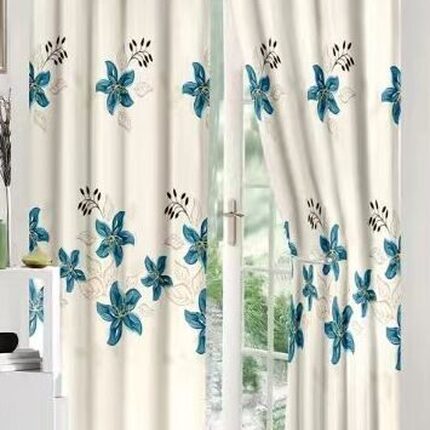 Lenjerie de pat bumbac finet cu elastic – 6 piese + 2 Draperii, Model 13929