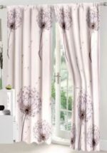 Lenjerie de pat bumbac finet cu elastic – 6 piese + 2 Draperii, Model 13930