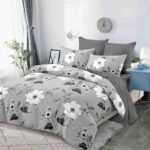Lenjerie de pat bumbac finet cu elastic – 6 piese, Model 11503 - imagine 2