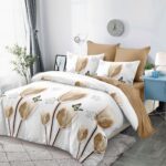 Lenjerie de pat bumbac finet cu elastic – 6 piese, Model 12930 - imagine 2