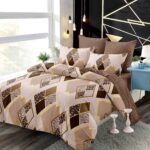 Lenjerie de pat bumbac finet cu elastic – 6 piese, Model 13524 - imagine 2