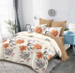 Lenjerie de pat bumbac finet cu elastic – 6 piese, Model 14721 - imagine 2
