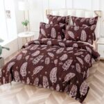 Lenjerie de pat bumbac finet cu elastic – 6 piese, Model 1549