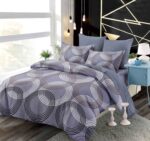 Lenjerie de pat bumbac finet cu elastic – 6 piese, Model 15506 - imagine 2