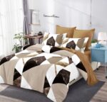 Lenjerie de pat bumbac finet cu elastic – 6 piese, Model 16656 - imagine 2