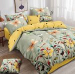 Lenjerie de pat bumbac finet cu elastic – 6 piese, Model 16688 - imagine 2