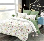 Lenjerie de pat bumbac finet cu elastic – 6 piese, Model 17335 - imagine 2