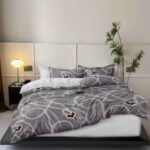 Lenjerie de pat bumbac finet cu elastic – 6 piese, Model 18317