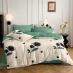 Lenjerie de pat bumbac finet cu elastic – 6 piese, Model 18323