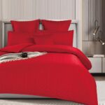 Lenjerie de pat bumbac finet cu elastic – Deluxe – 6 piese, Model 14692 - imagine 2