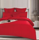 Lenjerie de pat bumbac finet cu elastic – Deluxe – 6 piese, Model 14692 - imagine 2