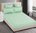 Lenjerie de pat bumbac finet cu elastic – Deluxe – 6 piese, Model 14693