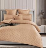 Lenjerie de pat bumbac finet cu elastic – Deluxe – 6 piese, Model 14696 - imagine 2