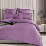 Lenjerie de pat bumbac finet cu elastic – Deluxe – 6 piese, Model 14698 - imagine 2