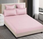Lenjerie de pat bumbac finet cu elastic – Deluxe – 6 piese, Model 14699