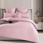 Lenjerie de pat bumbac finet cu elastic – Deluxe – 6 piese, Model 14699 - imagine 2