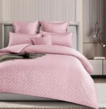 Lenjerie de pat bumbac finet cu elastic – Deluxe – 6 piese, Model 14699 - imagine 2