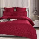 Lenjerie de pat bumbac finet cu elastic – Deluxe – 6 piese, Model 14701 - imagine 2