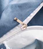 Lenjerie de pat bumbac finet cu elastic Premium – 4 piese, Model 11723 - imagine 4