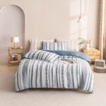 Lenjerie de pat bumbac finet cu elastic Premium – 4 piese, Model 11723 - imagine 5