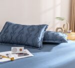 Lenjerie de pat bumbac finet cu elastic Premium – 4 piese, Model 11724 - imagine 2