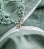 Lenjerie de pat bumbac finet cu elastic Premium – 4 piese, Model 11725 - imagine 4