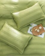 Lenjerie de pat bumbac finet cu elastic Premium – 4 piese, Model 11729 - imagine 2