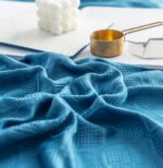 Lenjerie de pat bumbac finet cu elastic Premium – 4 piese, Model 11730 - imagine 3