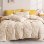 Lenjerie de pat bumbac finet cu elastic Premium – 4 piese, Model 12438