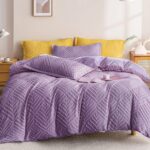 Lenjerie de pat bumbac finet cu elastic Premium – 4 piese, Model 12444